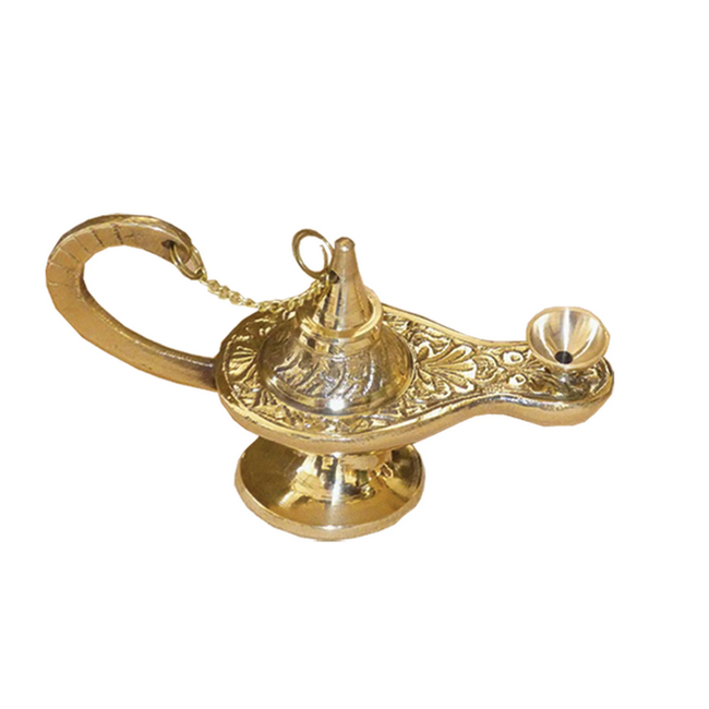 5" Brass Aladdin Lamp
