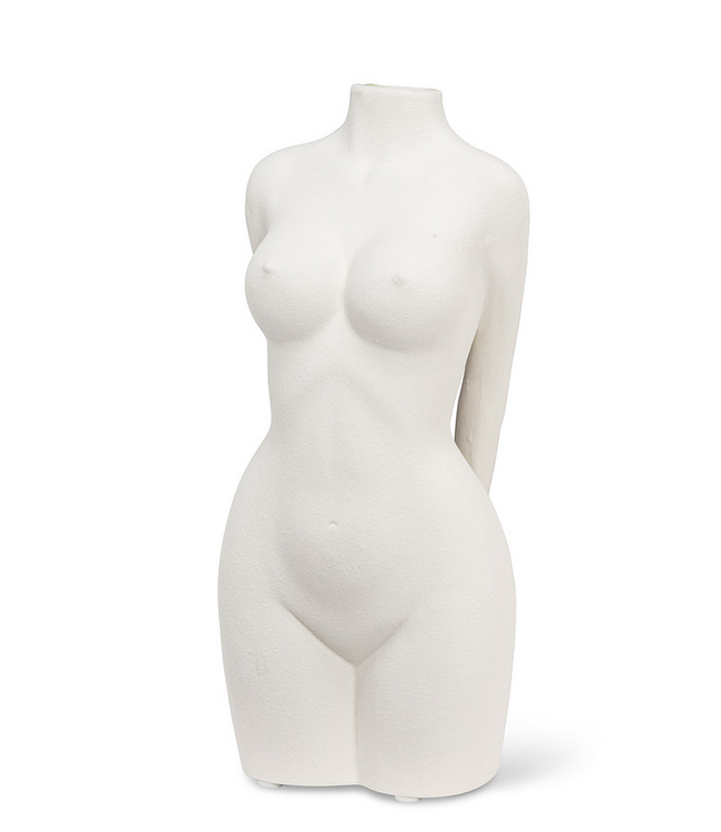 Full Body Vase White 10"
