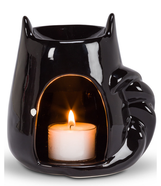 Relax Black and White Cat Oil Warmer