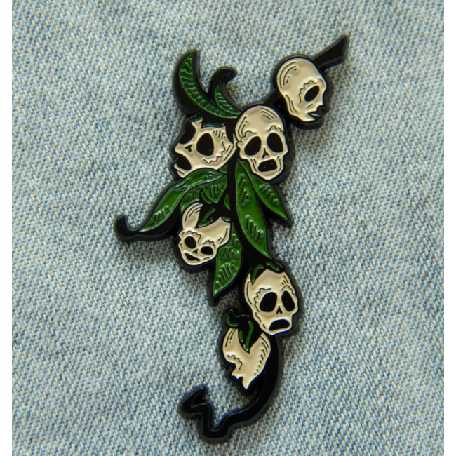 Snapdragon Skulls Botanical Apothecary Enamel Pin