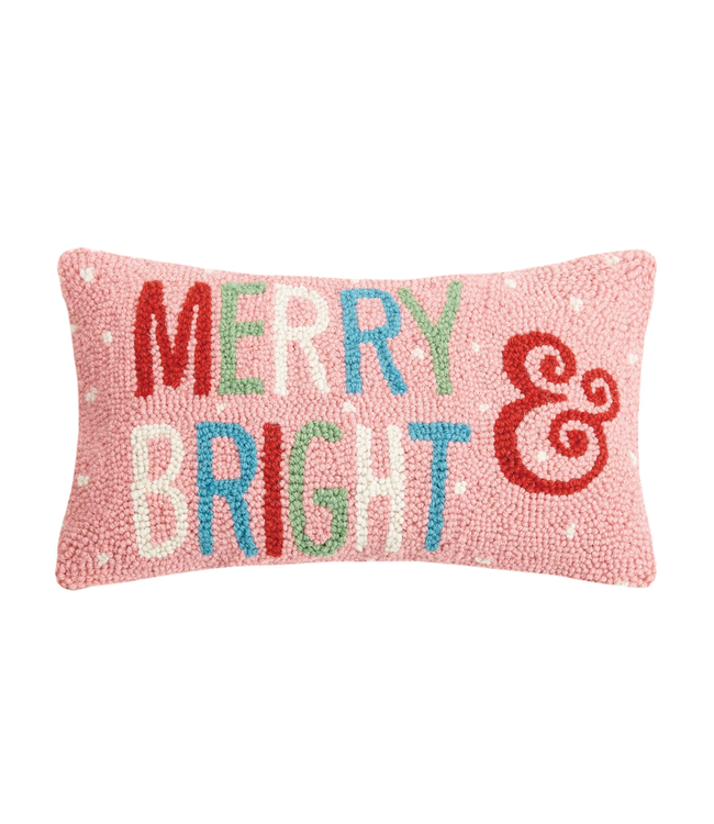 Merry And Bright Hook Pillow