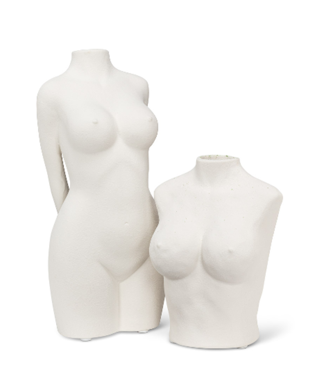 Full Body Vase White 10"