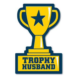 Funatic Trophy Husband Sticker