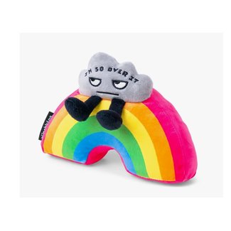 Punchkins "I'm So Over It" Novelty Plush Rainbow