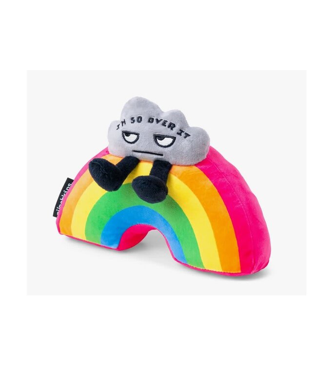 "I'm So Over It" Novelty Plush Rainbow