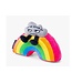 "I'm So Over It" Novelty Plush Rainbow
