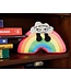 "I'm So Over It" Novelty Plush Rainbow