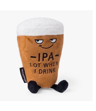 Punchkins " IPA Lot When I Drink" Novelty Plush Beer