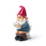Gnome on a Throne: A Comical Garden Companion!