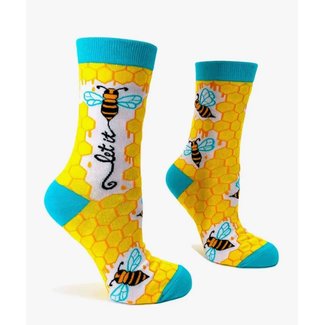 Fabdaz Let it Bee Ladies Novelty Crew Socks