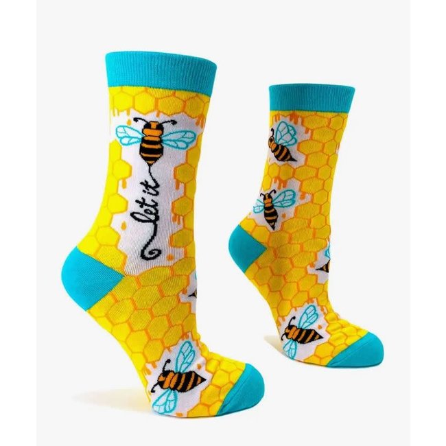 Bee Chic: Fabdaz 'Let it Bee' Crew Socks!