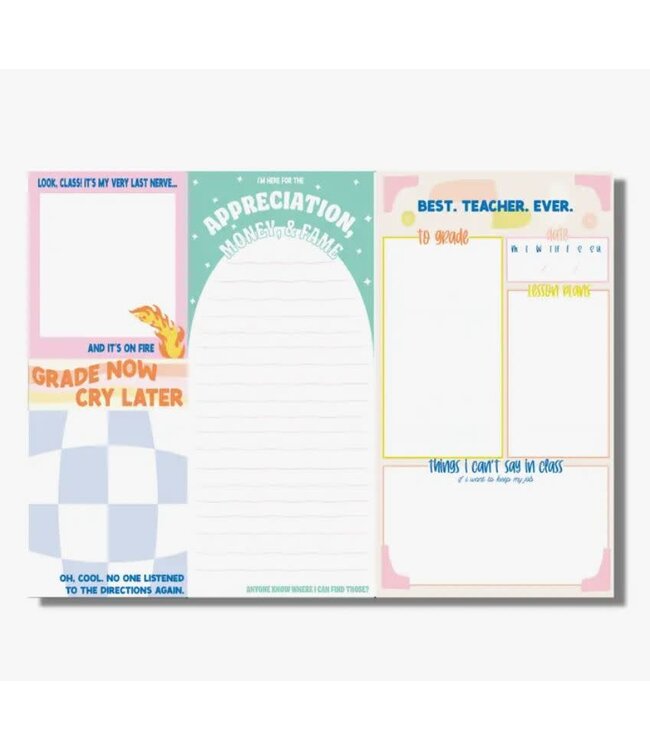 Teachers Notepad (Funny, gift)