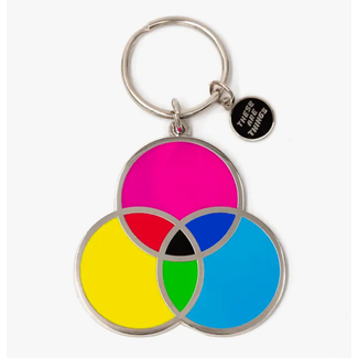 These Are Things CMYK Enamel Keychain