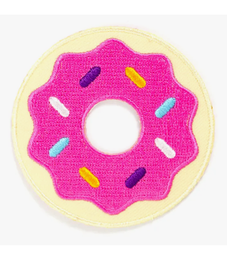 These Are Things Donut Embroidered Iron-On Patch  2.5" wide
