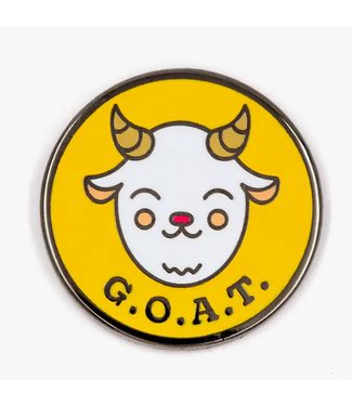 These Are Things GOAT Enamel Pin  1" tall