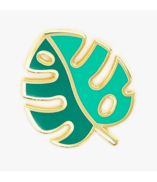 These Are Things Monstera Leaf Enamel Pin  1" tall