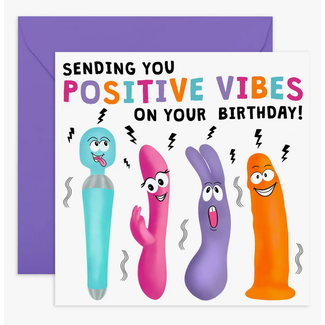 Central 23 Sending You Positive Vibes Funny Card