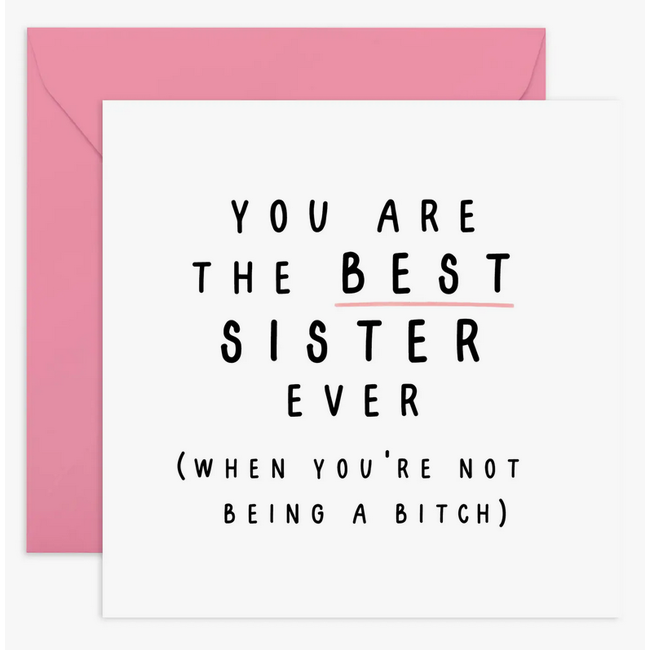 Best Sister Funny Card