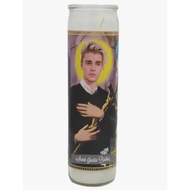 Justin Bieber Devotional Candle