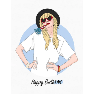Sammy Gorin LLC Happy BirthTAY Taylor Swift Birthday Card