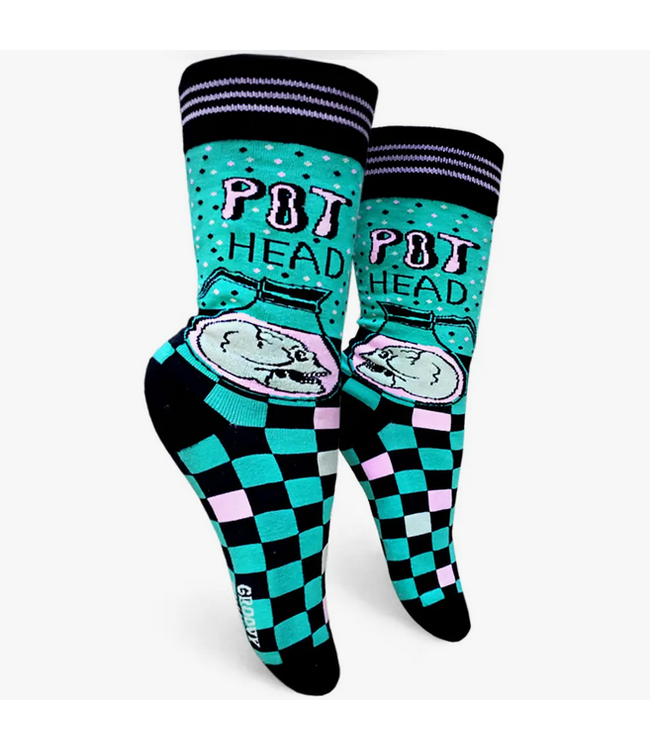 Pot Head Womens Crew Socks
