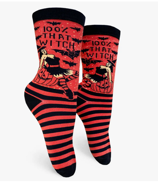 Groovey Things 100% That Witch Womens Crew Socks