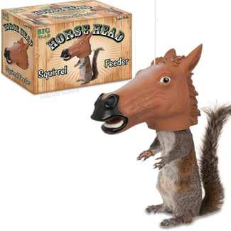 Archie McPhee Squirrel Feeder- Horse Head