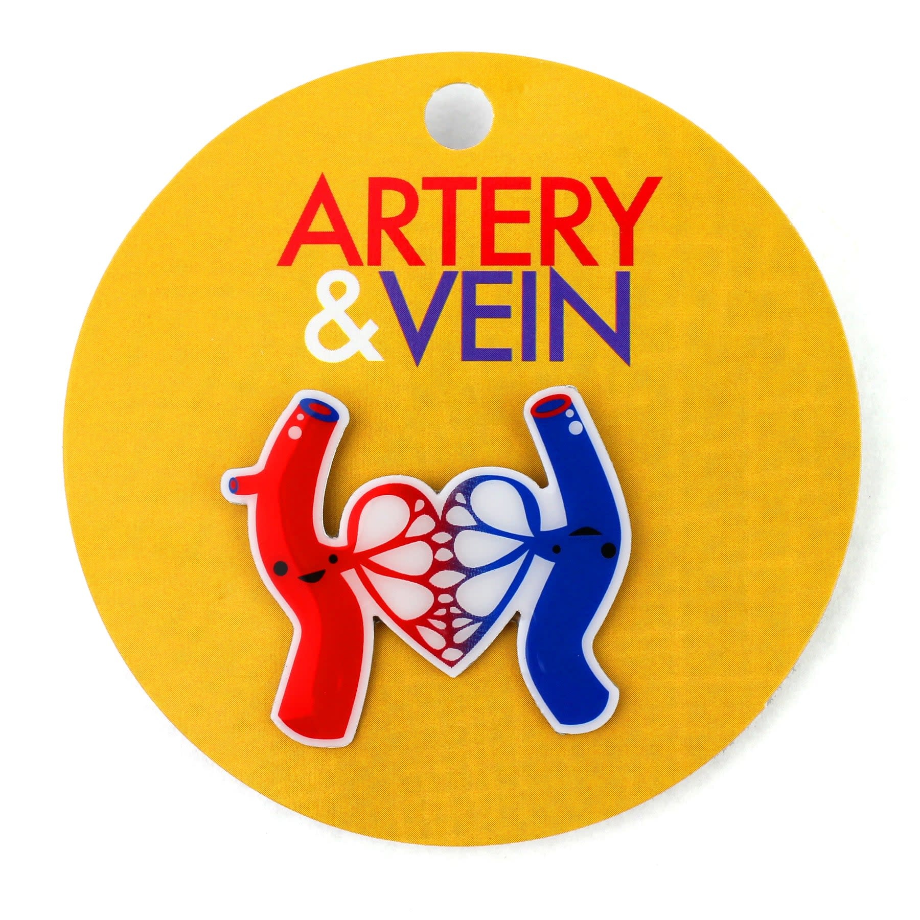 Artery & Vein Lapel Pin - Life's Bloody Great