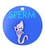 I Heart Guts Sperm Sparkly Enamel Pin