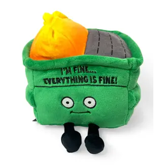 Punchkins Dumpster Fire Plush - "I'm Fine - Everything is Fine"
