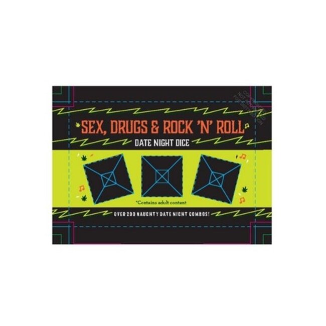 T-shirt Homme Sex Drugs Rock N Roll Rouge, Imprimé Graphique Musique, Coton, Taille S