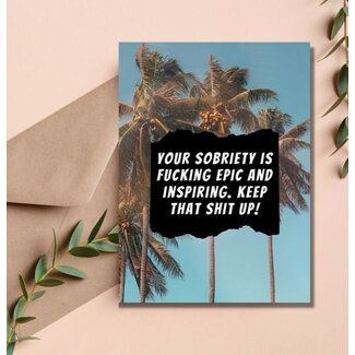 As Told By Ellie Sobriety: Epic & Inspiring Card