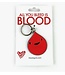 I Heart Guts Blood Drop Enamel Keychain