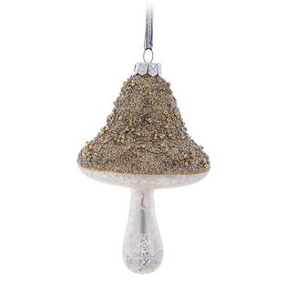 Abbott Glitter Mushroom Ornament