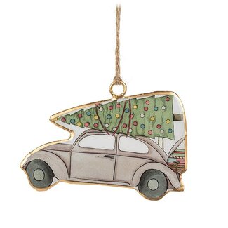 Abbott VW Beetle Car - Festive Tree Ornament