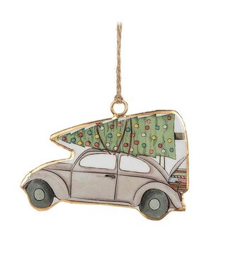 Abbott VW Beetle Car - Festive Tree Ornament