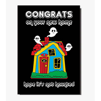 Bite Your Granny Congrats on Your New Haunted House Greeting Card