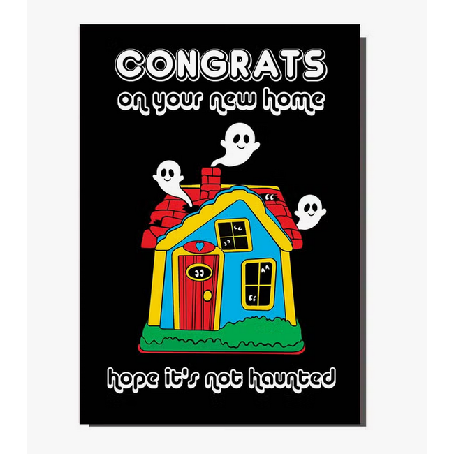 Congrats on Your New Haunted House Greeting Card
