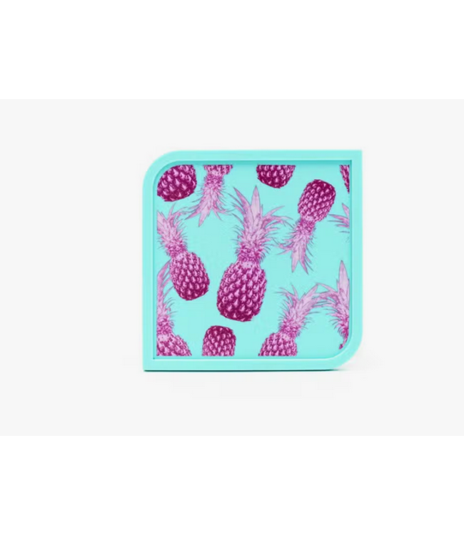 Set of 4 Silicone Coasters- Tropikal