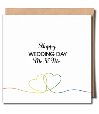 Sent With Pride Mr & Mr Wedding Day Greeting Card