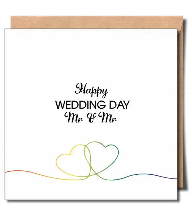 Mr & Mr Wedding Day Greeting Card