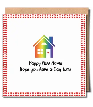 Sent With Pride Happy New Home Gay Greeting Card