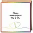 Sent With Pride Happy Anniversary Mr & Mr Greeting Card