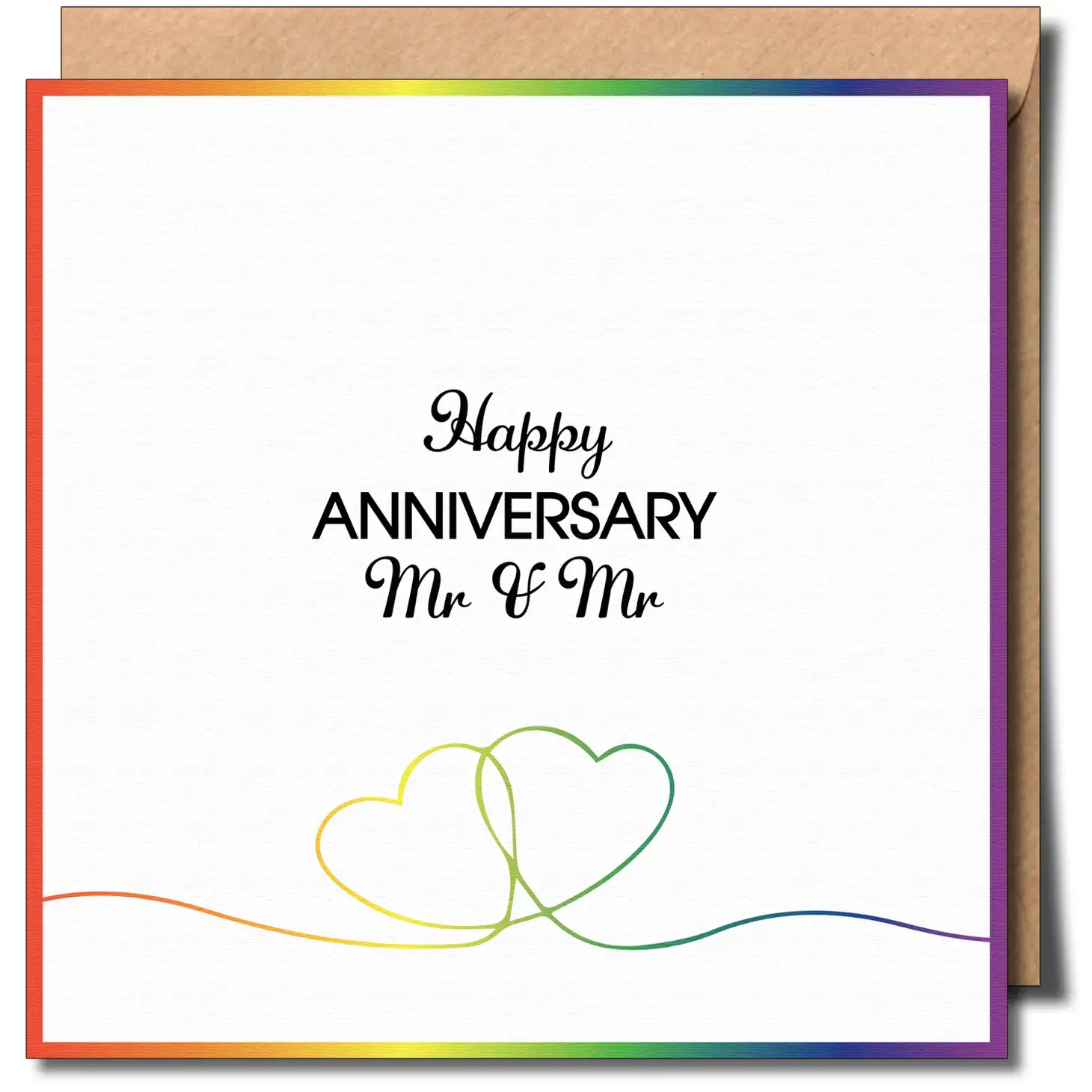 Happy Anniversary Mr & Mr Greeting Card