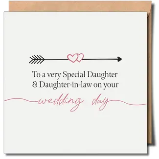 Sent With Pride To A Very Special Daughter & Daughter In Law Wedding Card