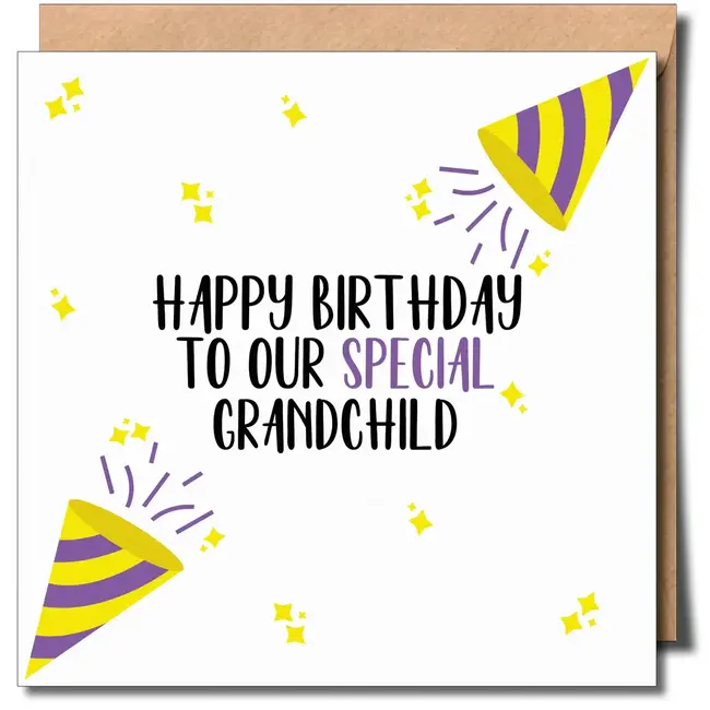 Happy Birthday To Our Special Grandchild (Non Binary Grandchild Birthday Card)