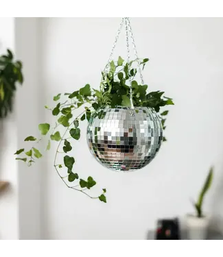 Bubblegum Stuff Disco Ball Hanging Planter 8"