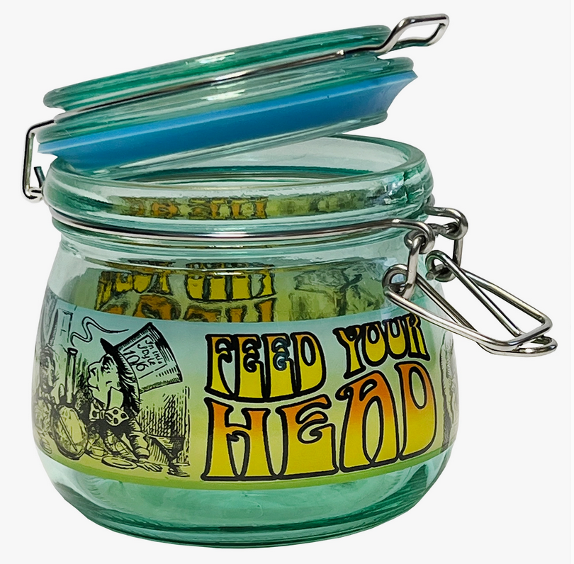 Feed Your Head Large Storage Jars with Gasket Seal Lids