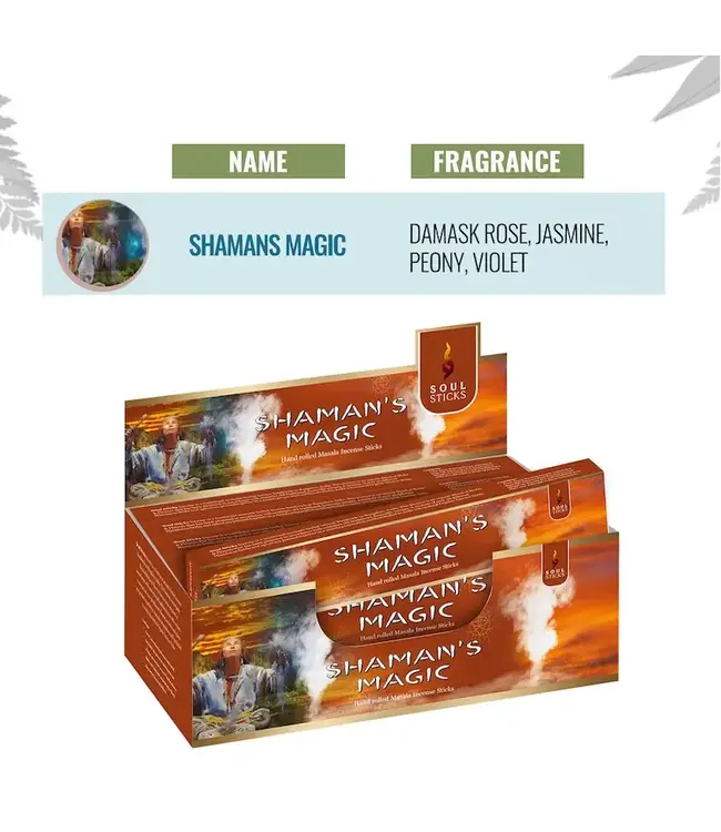Soul Sticks Shaman's Magic Natural Incense Sticks 15gr.