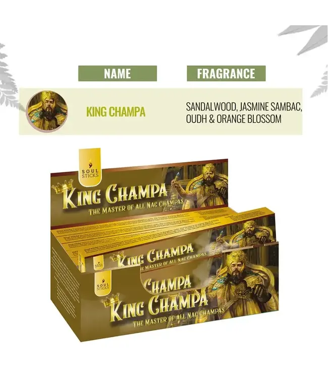Soul Sticks King Champa Natural Insence Sticks 15gr.